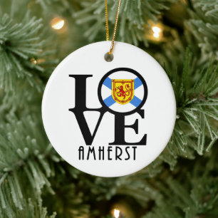 LOVE Amherst  Ceramic Tree Decoration