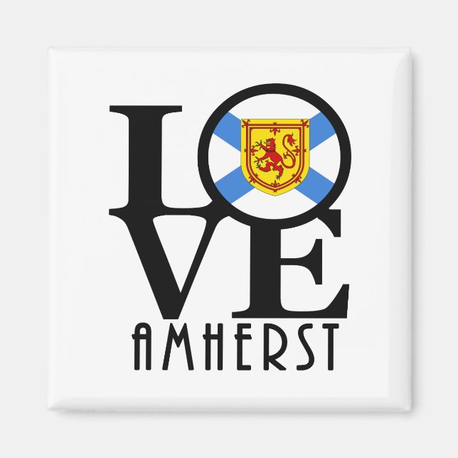 LOVE Amherst  Magnet (Front)