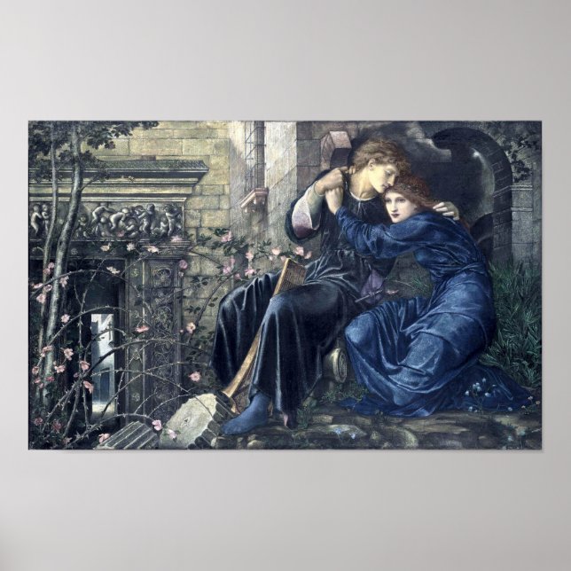 Love Among The Ruins by Burn-Jones (1873) Poster (Front)