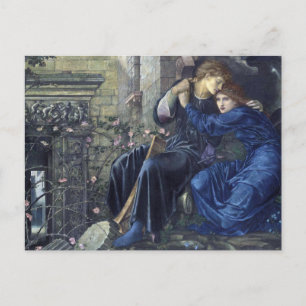 Love Among the Ruins, Edward Burne-Jones Postcard