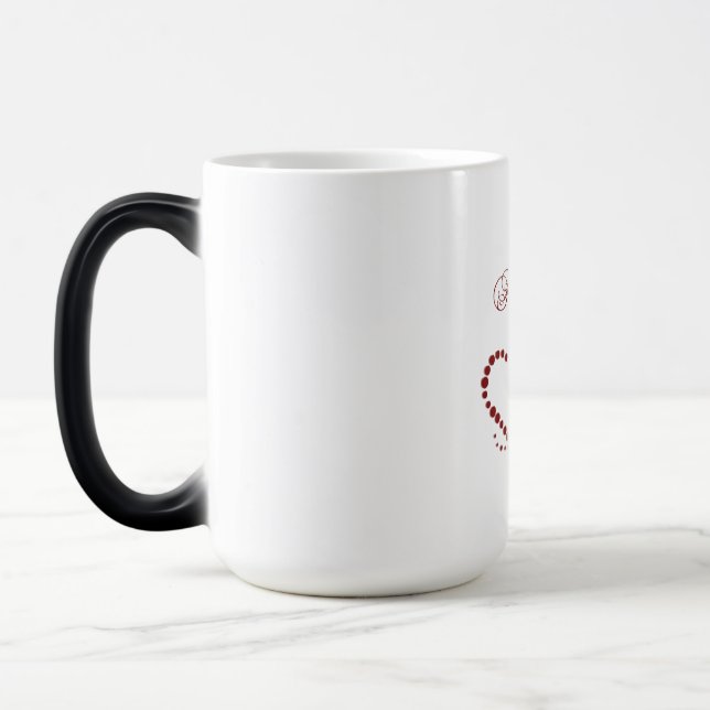Love Amor Heart Valentine Magic Mug (Left)
