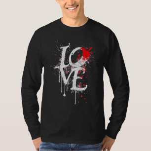 Love, amore, Liebe, amor, aimer, splash street art T-Shirt