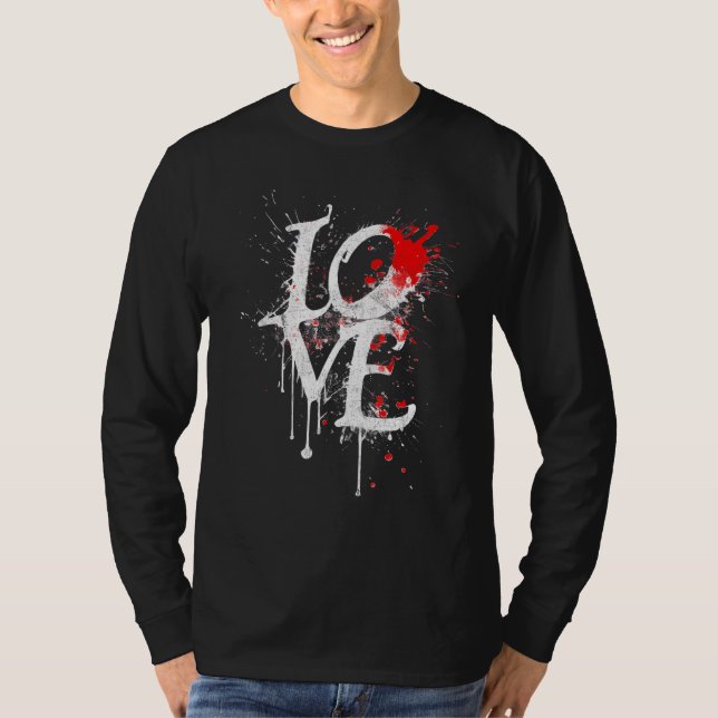 Love, amore, Liebe, amor, aimer, splash street art T-Shirt (Front)