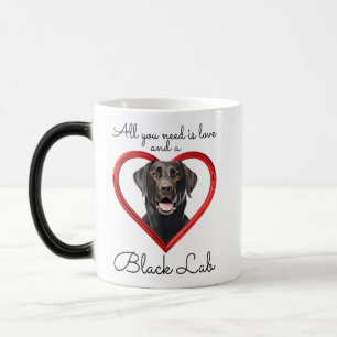 Love and a Black Lab Magic Mug