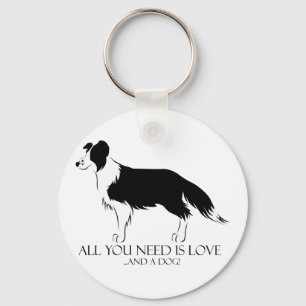 Love And A Dog Key Ring