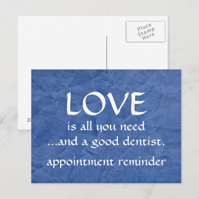 Love And A Good Dentist Postcard (Front/Back)
