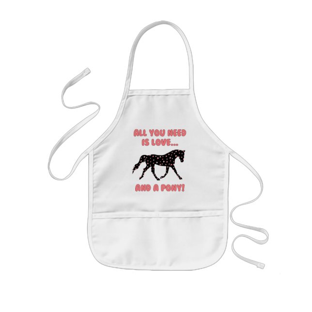 Love and a Pony Kids Apron (Front)