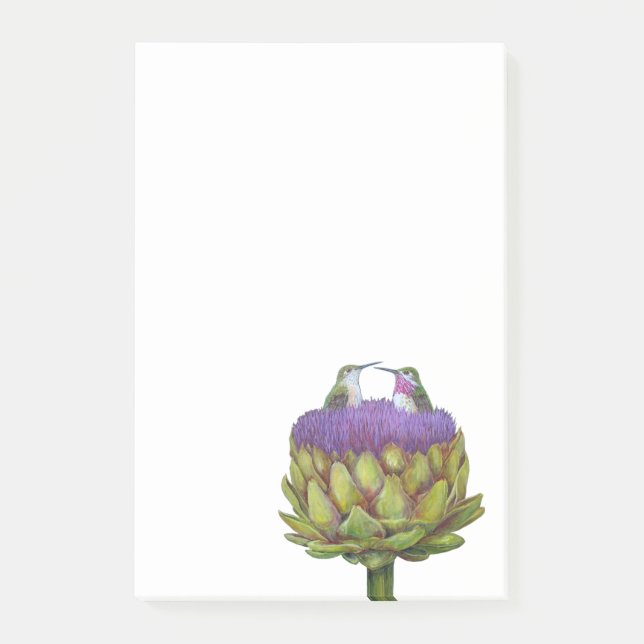 Love and Artichoke Post-it notepad (Front)