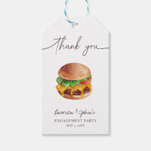 Love and Burgers Engagement Party Gift Tags