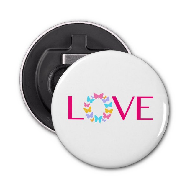 Love and Butterflies Bottle Opener (Front)