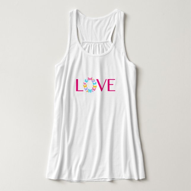 Love and Butterflies Singlet (Design Front)
