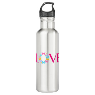 Love and Butterflies Stainless Steel Water Bottle