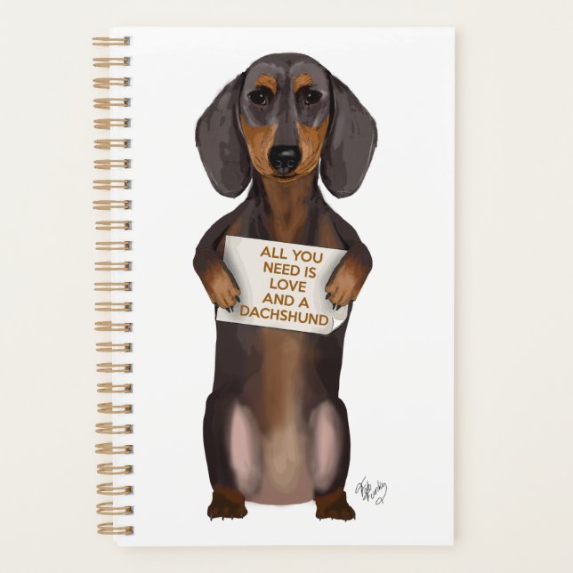 Love and Dachshund Planner (Front)