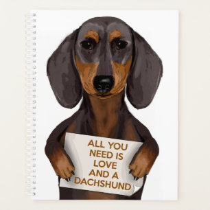 Love and Dachshund Planner