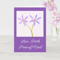 Love and Faith Cancer Get Well  Card