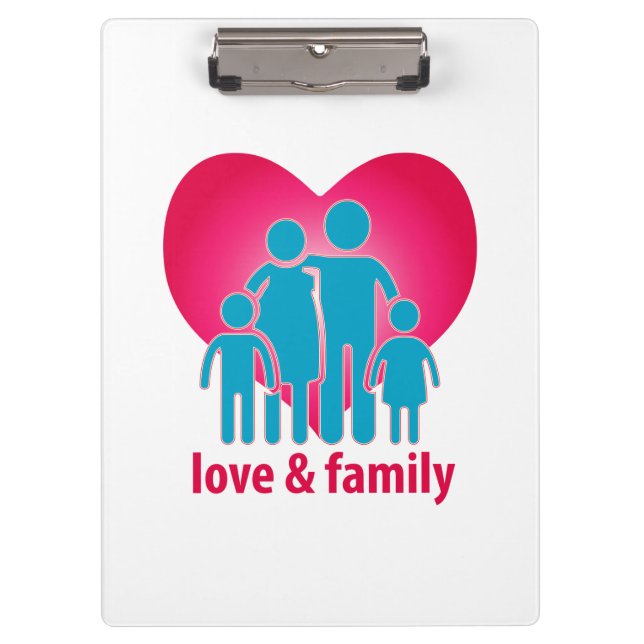 Love and family clipboard (Front)
