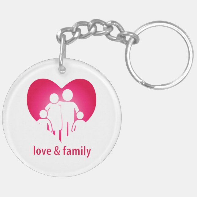Love and family key ring (Back Left)