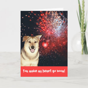 Love and Fireworks Holiday Card