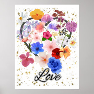 Love and Flowers Poster