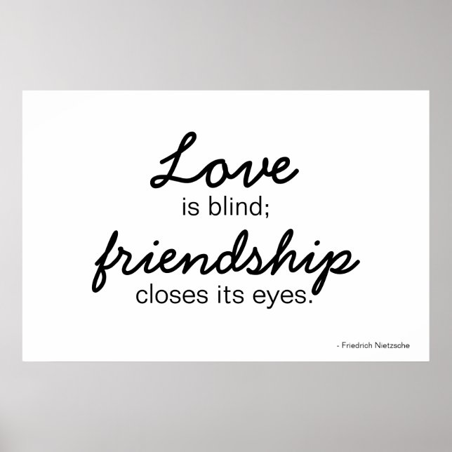 Love and friendship poster (Front)