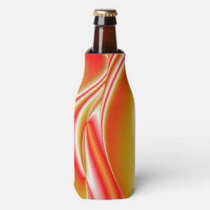 Love and Gold Abstract 3D Rainbowart Bottle Cooler