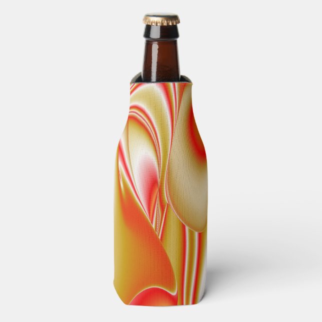 Love and Gold Abstract 3D Rainbowart Bottle Cooler (Bottle Front)