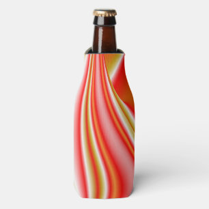 Love and Gold Abstract 3D Rainbowart Bottle Cooler