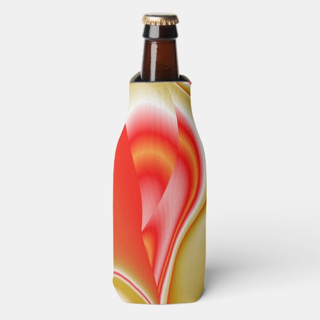 Love and Gold Abstract 3D Rainbowart Bottle Cooler (Bottle Front)