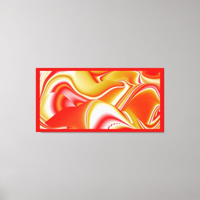 Love and Gold Abstract 3D Rainbowart Canvas Print (Front)