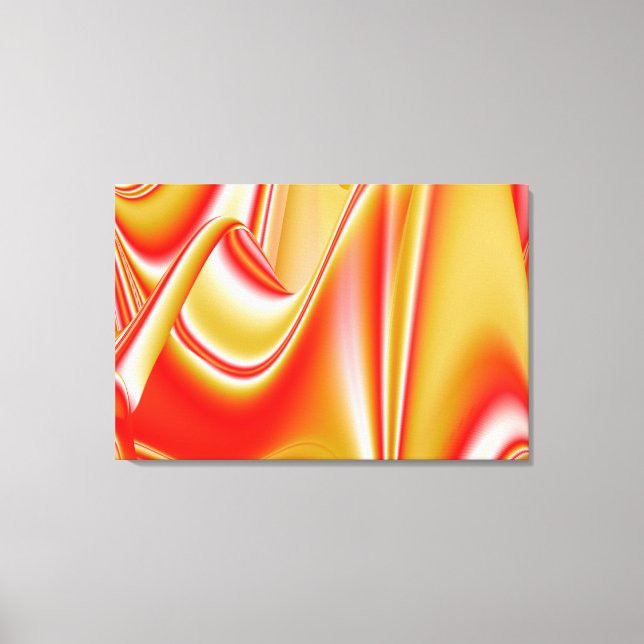 Love and Gold Abstract 3D Rainbowart Canvas Print (Front)