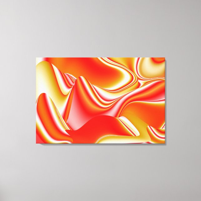 Love and Gold Abstract 3D Rainbowart Canvas Print (Front)