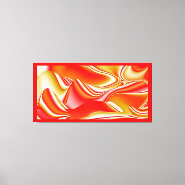 Love and Gold Abstract 3D Rainbowart Canvas Print (Front)