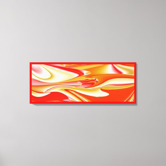 Love and Gold Abstract 3D Rainbowart Canvas Print (Front)