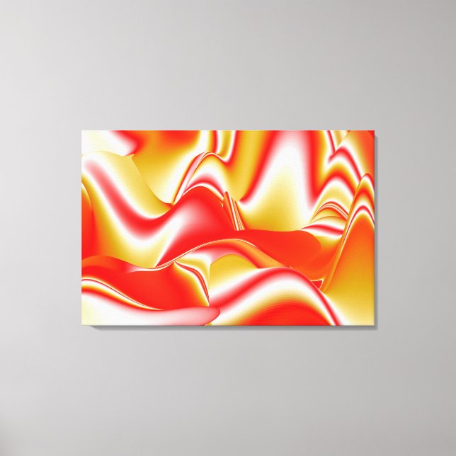 Love and Gold Abstract 3D Rainbowart Canvas Print (Front)