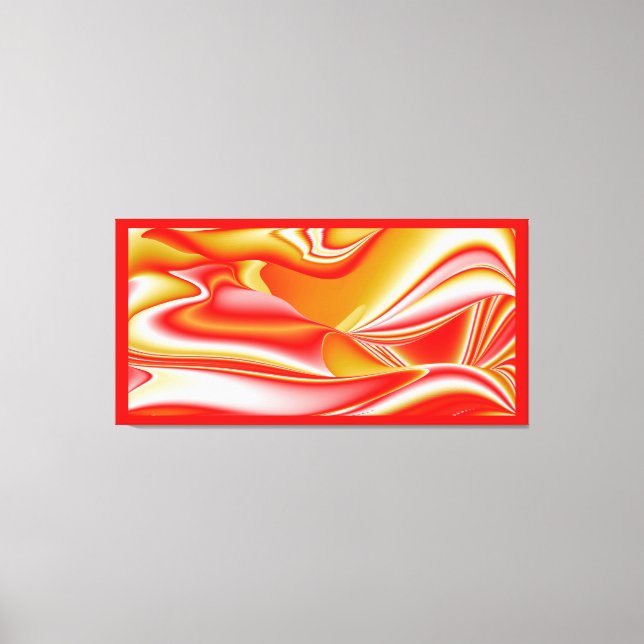 Love and Gold Abstract 3D Rainbowart Canvas Print (Front)