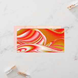 Love and Gold Abstract 3D Rainbowart Card