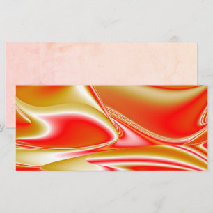 Love and Gold Abstract 3D Rainbowart Card
