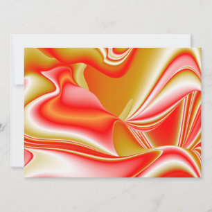 Love and Gold Abstract 3D Rainbowart Card