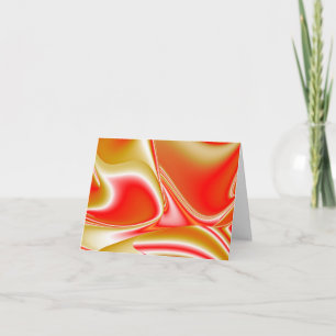 Love and Gold Abstract 3D Rainbowart Card