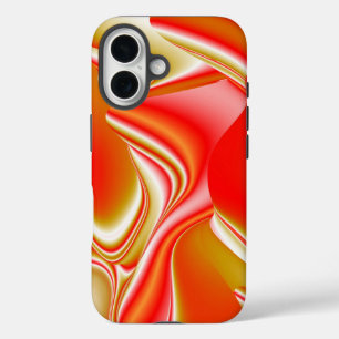 Love and Gold Abstract 3D Rainbowart iPhone 16 Case