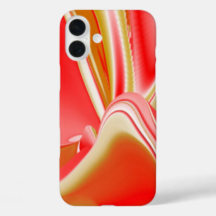 Love and Gold Abstract 3D Rainbowart iPhone 16 Plus Case