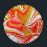 Love and Gold Abstract 3D Rainbowart Dartboard<br><div class="desc">Love and Gold , Abstract 3D Rainbowart , Digital work by Krisi ArtKSZP</div>