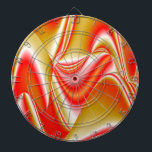 Love and Gold Abstract 3D Rainbowart Dartboard<br><div class="desc">Love and Gold , Abstract 3D Rainbowart , Digital work by Krisi ArtKSZP</div>
