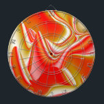 Love and Gold Abstract 3D Rainbowart Dartboard<br><div class="desc">Love and Gold ,  Abstract 3D Rainbowart ,  Digital work by Krisi ArtKSZP</div>