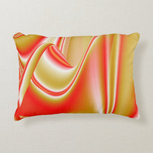 Love and Gold Abstract 3D Rainbowart Decorative Cushion