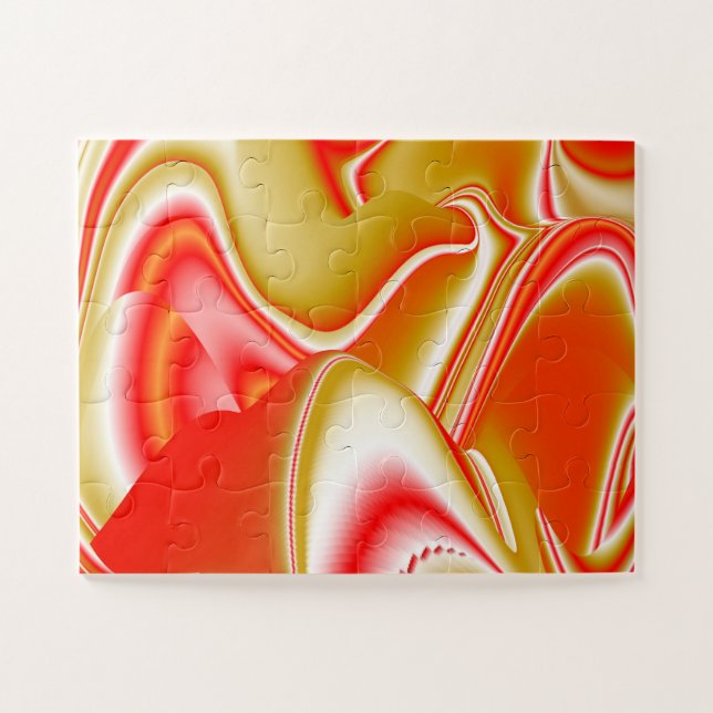 Love and Gold Abstract 3D Rainbowart Jigsaw Puzzle (Horizontal)