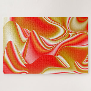 Love and Gold Abstract 3D Rainbowart Jigsaw Puzzle