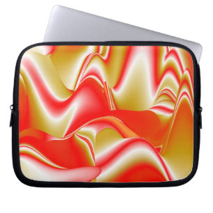Love and Gold Abstract 3D Rainbowart Laptop Sleeve