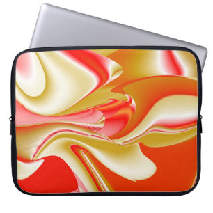 Love and Gold Abstract 3D Rainbowart Laptop Sleeve