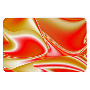 Love and Gold Abstract 3D Rainbowart Magnet
